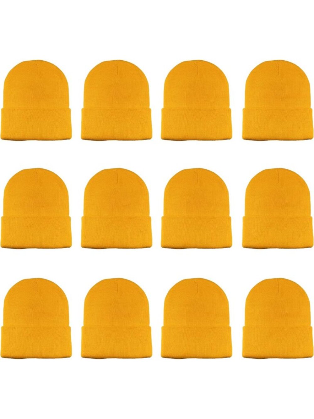 Cozy Unisex Knitted Beanie Caps - Warm Solid & Multi-Color Pack for Winter